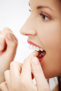 preventive dentistry with flossing 